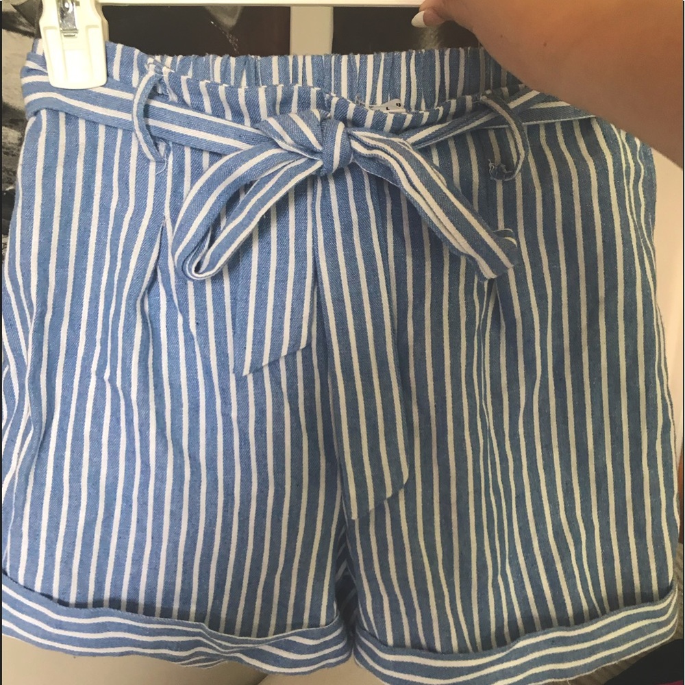 Favlux Shorts | Blue and white striped shorts |